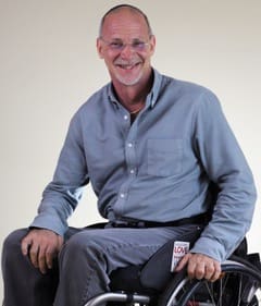 Man in wheelchair